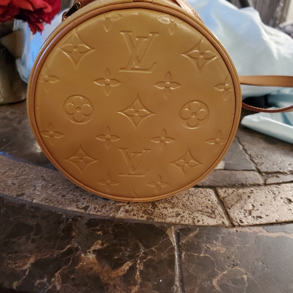 Louis Vuitton Vernis monogram Yellow Brown Bedford Bag with $30 COA - Picture 4 of 15